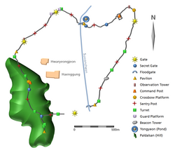 Map of the fortress