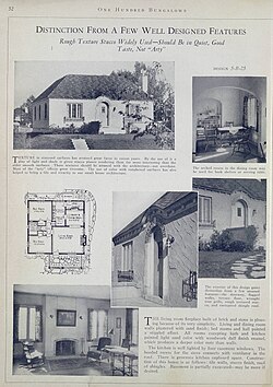 From "100 Bungalows of Architectural Distinction" by the Architects' Small House Service Bureau of the United States, 1927.