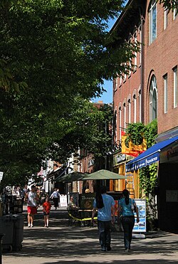 Nassau Street, the main street of the Borough of Princeton
