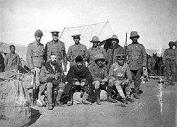 Major Francis Younghusband leading a British force to Lhasa in 1904
