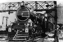 Famous "191" steam locomotive in Retiro