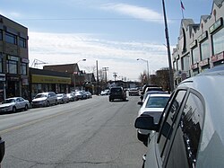 Broad Avenue, Koreatown in Palisades Park, Bergen County, New Jersey,[75][76] where Koreans comprise the majority (52%) of the population[77][78][79]