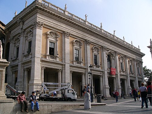 Facade of the Palazzo Nuovo