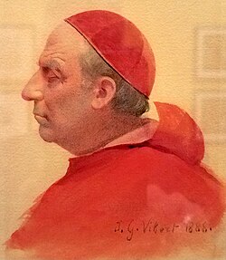 A Cardinal in Profile, 1880, by Jehan Georges Vibert, Morgan Library and Museum, New York City