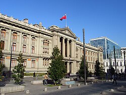 The Palace of Justice in Santiago