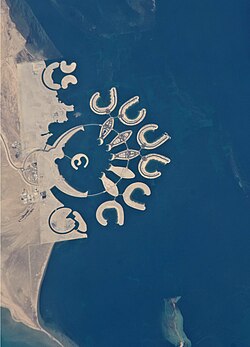 Durrat Al Bahrain from ISS, 2011