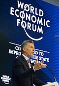 Macri at the World Economic Forum, January 2018
