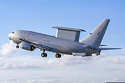A Boeing E-7 Wedgetail of the Royal Air Force (November 2024)