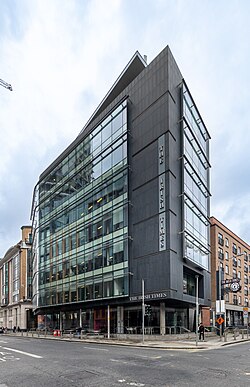 The Irish Times building, on Tara Street