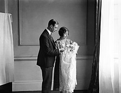 The Duke and Duchess of York with Princess Elizabeth in 1926