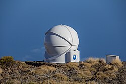 The Open University operates a collection of telescopes and other instruments at the Observatorio del Teide, Tenerife, Spain.