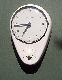 Clock designed by Max Bill for Junghans during his time at the HfG.