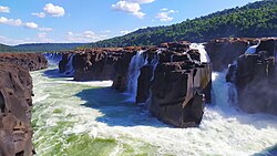 Yacumã Falls in the Turvo State Park are the second widest in the world.