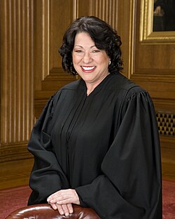 Sonia Sotomayor of New York is the first Hispanic to serve on the Supreme Court of the United States, since 2009.