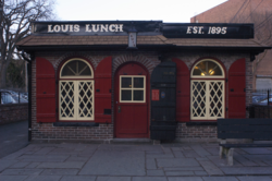 Louis' Lunch, where the hamburger was reputedly invented in 1900