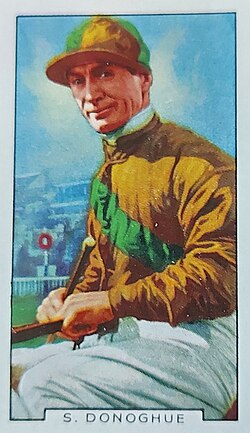 Steve Donoghue, 1936, on a cigarette card