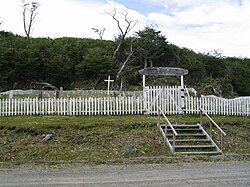 Yahgan cemetery at Mejillones, Navarino Island