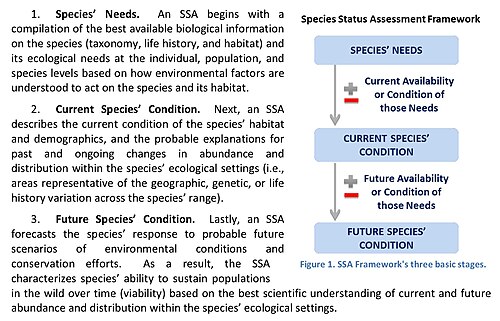 "Species Status Assessment Framework" U.S. Fish & Wildlife Service[210]