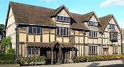 John Shakespeare's house, believed to be Shakespeare's birthplace, in Stratford-upon-Avon