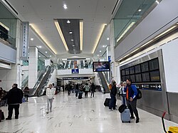 Concourse D of the airport.
