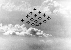 PAF "Falcons" make a world record in 1958 with 16 F-86s.