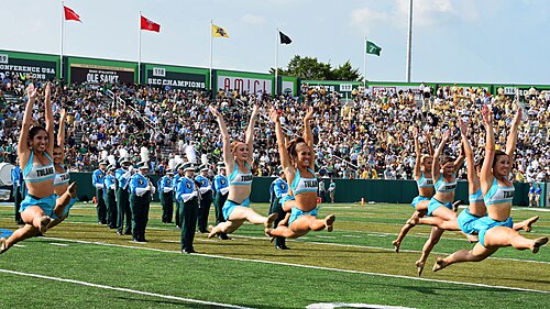The TUMB performs each pregame and halftime