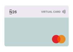 An N26 virtual Debit Mastercard