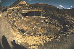 The Circular Plaza at Chavín in 2005.