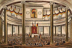 First German National assembly at St. Paul's Church, Frankfurt 1848/49
