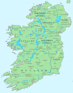 Early peoples and kingdoms of Ireland, c.800.
