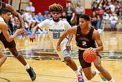 Brown plays Columbia in basketball, 2020.