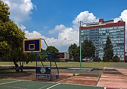 University basketball court in Mexico City