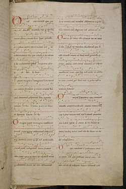 Page of the Ordo Virtutum from the Wiesbaden Codex, 1180 – 1190