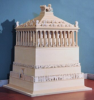 Reconstruction model of the Mausoleum at Halicarnassus
