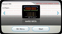 Mario Bros. as a Virtual Console game on the Wii
