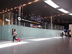 International Departures gate in the Terminal 1
