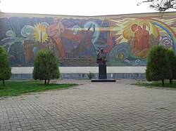 A statue commemorating Taras Shevchenko