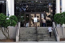 FEMA Leon County Disaster Recovery Center, located inside the LeRoy Collins Public Library, Tallahassee, Florida