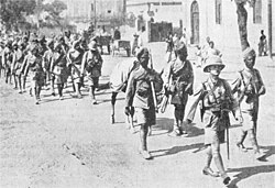 British Indian Army infantry divisions in France; these troops were withdrawn in December 1915, and served in the Mesopotamian campaign.