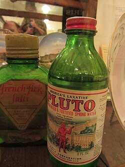 Antique bottle of Pluto Water