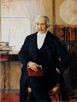 Portrait of Finland Swedish writer and poet Zachris Topelius (1818–1898) by Albert Edelfelt
