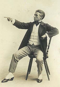 Claude Rains wearing spats in 1912