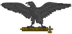 Eagle with fasces, symbol of the Italian Social Republic