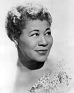 Ella Fitzgerald poses in a 1962 publicity photo.