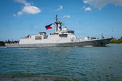 BRP Miguel Malvar (FFG6) arrives at Joint Base Pearl Harbor-Hickam to participate in Exercise Rim of the Pacific (RIMPAC) 2026.