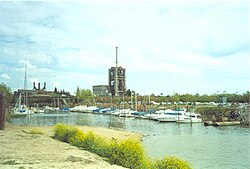 The mouth of the stream