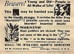 Anti-cannabis propaganda from 1935