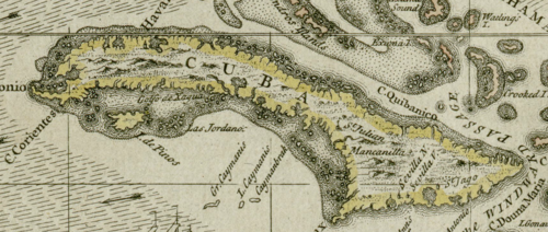 A map of Cuba c. 1680