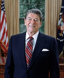 Ronald Reagan's 2nd official portrait in 1985