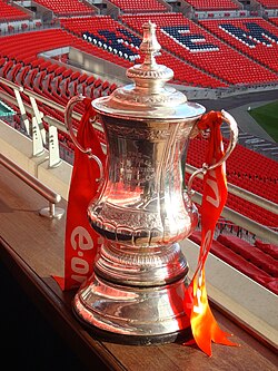 The FA Cup trophy used from 1992 to 2013